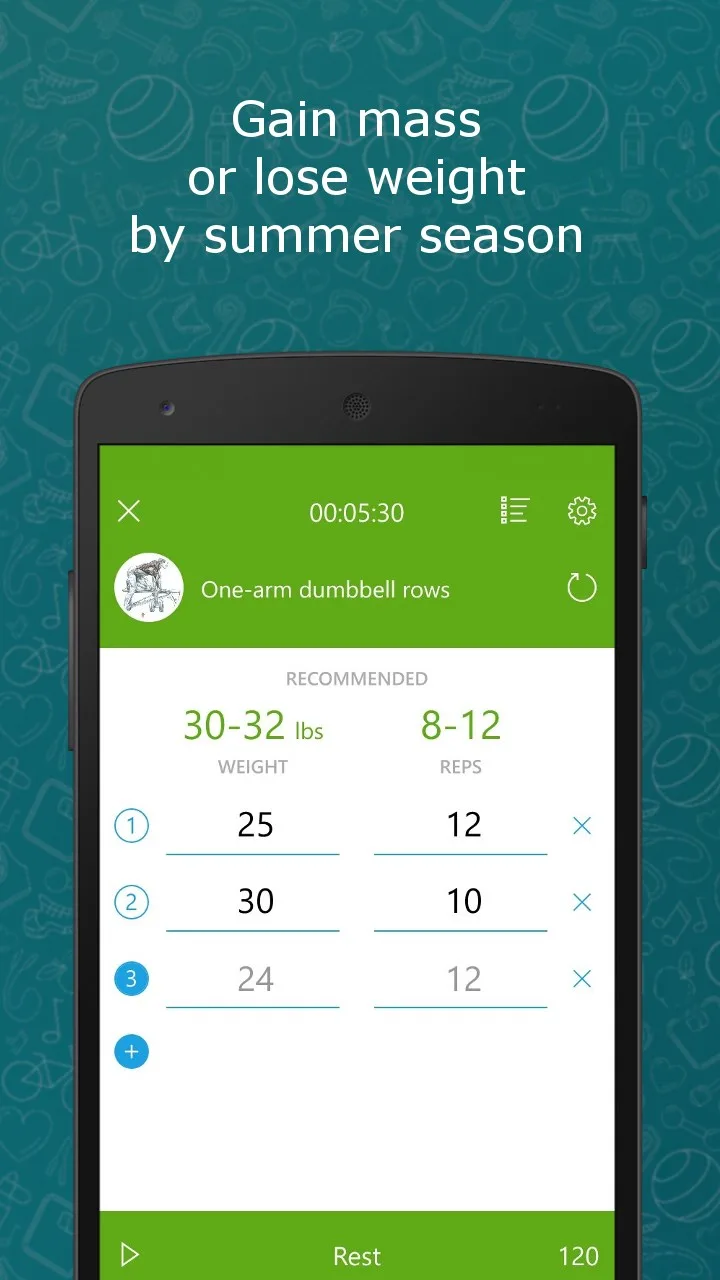 Мой Фитнес - приложение для силовых тренировок screenshot 1