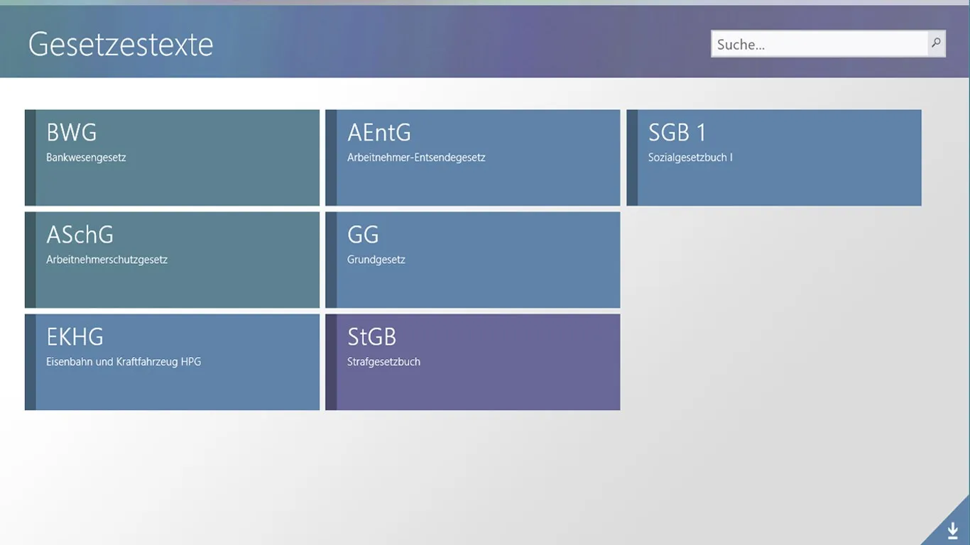 Gesetzestexte screenshot 1