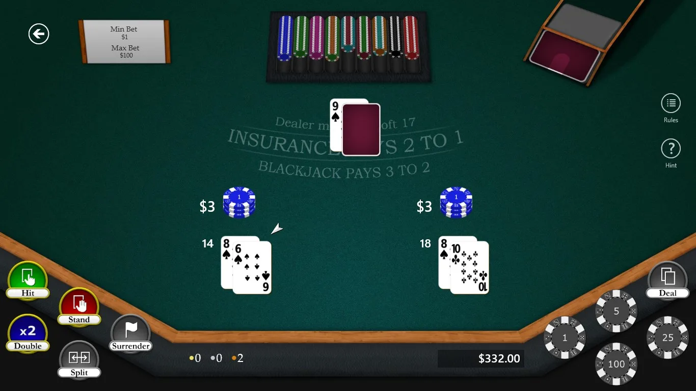 Blackjack Master 3 screenshot 2