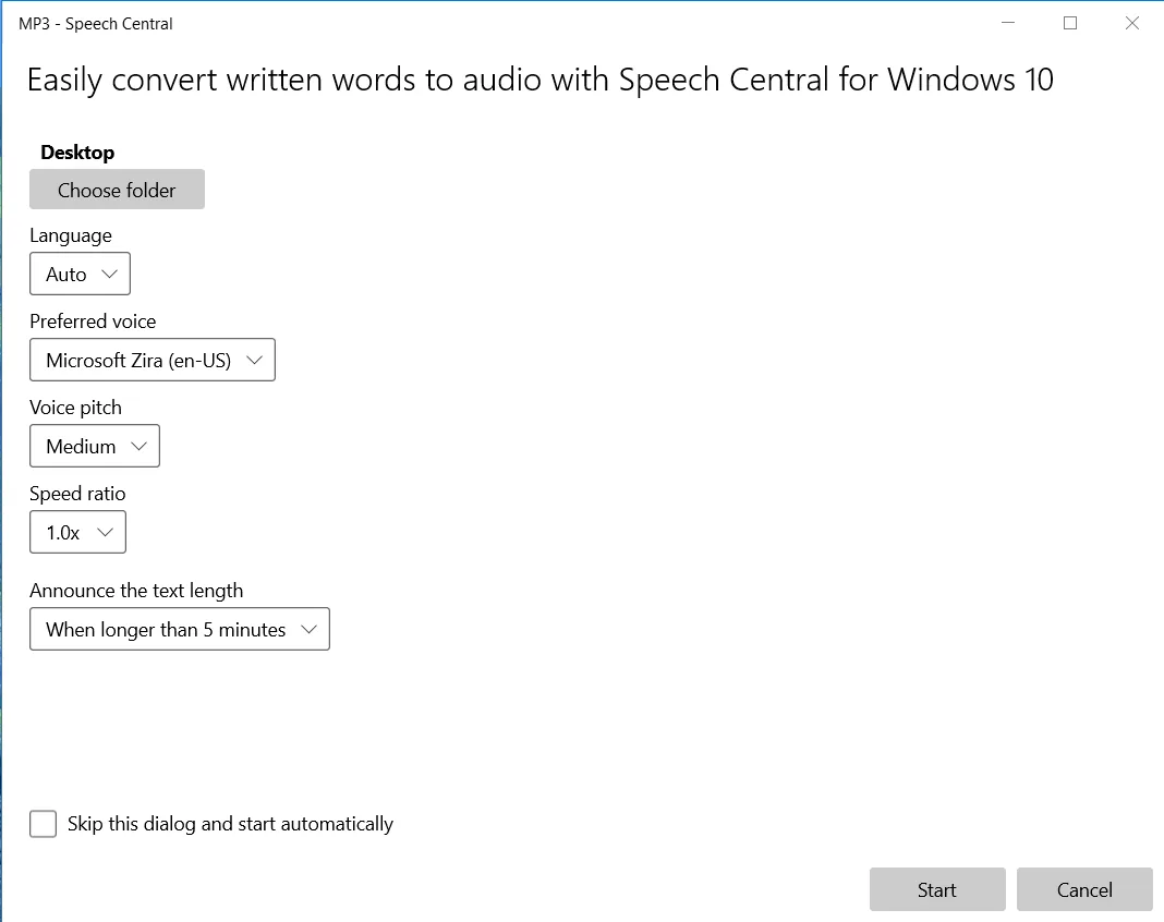 Texto a Voz Speech Central screenshot 4