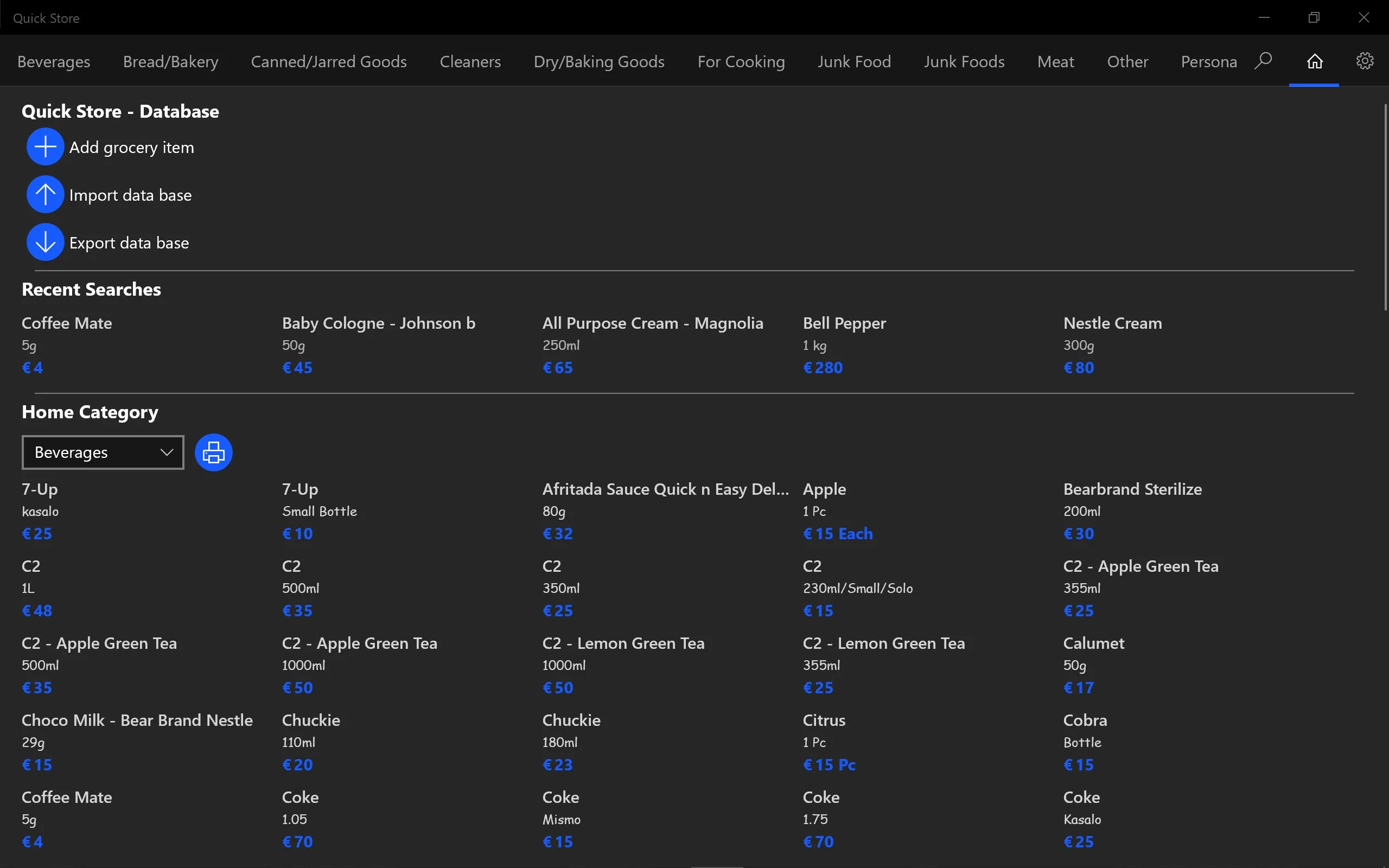 Quick Store screenshot 1