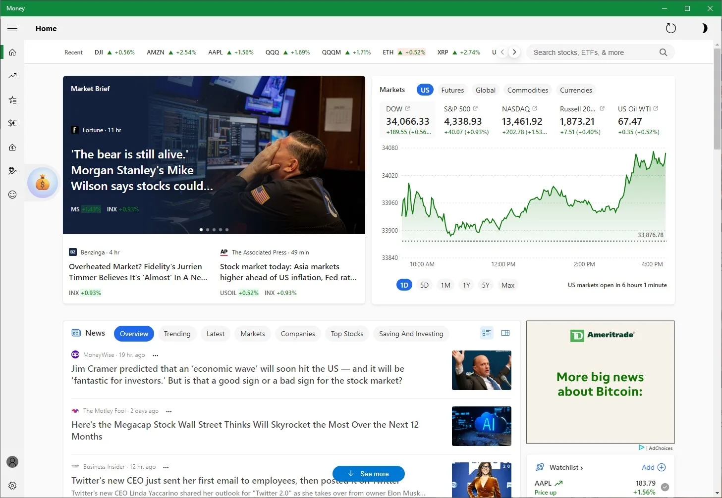 MSN Money screenshot 2