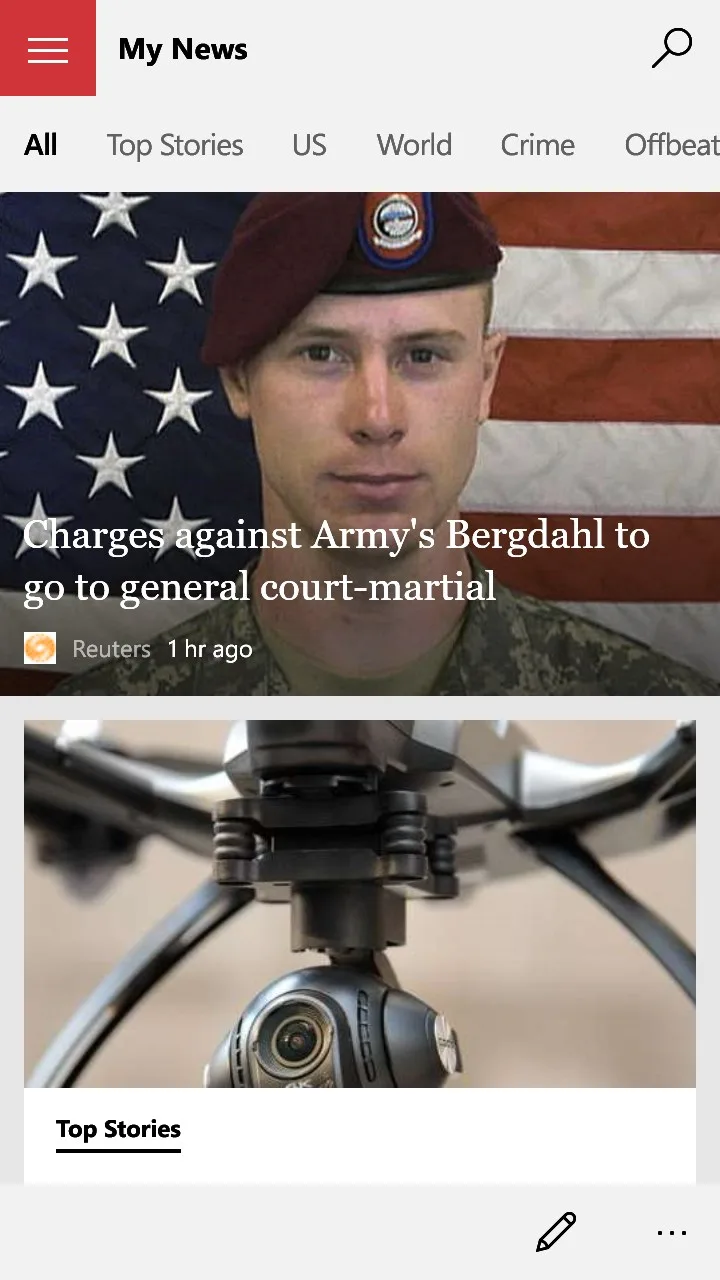 Microsoft News screenshot 2