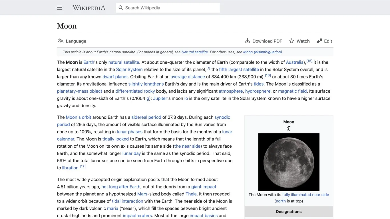 Wikipedia screenshot 1