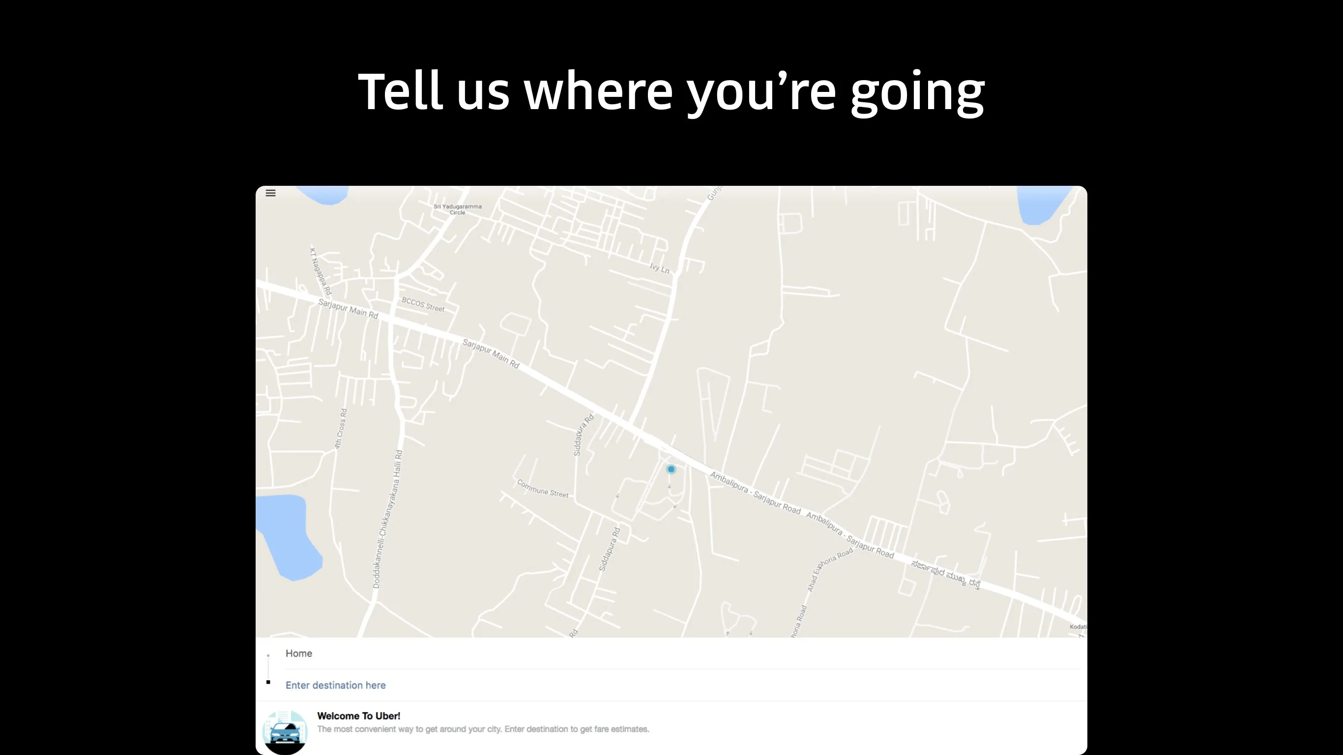 Uber screenshot 1