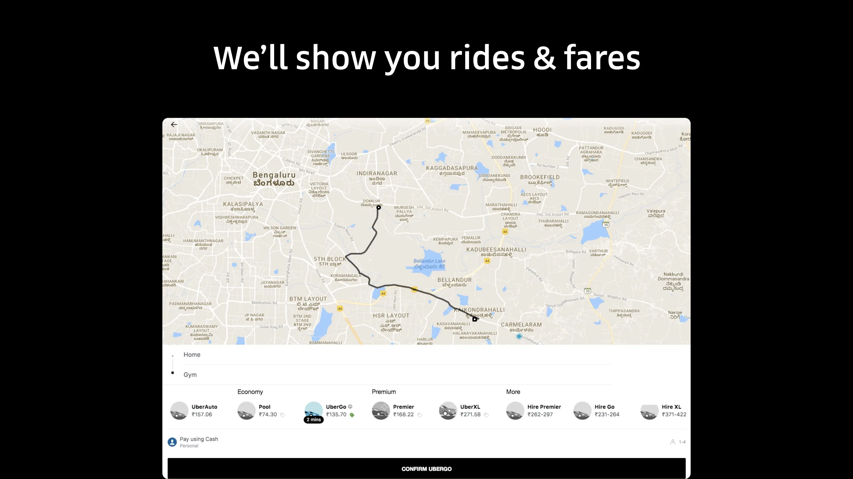 Uber screenshot 5