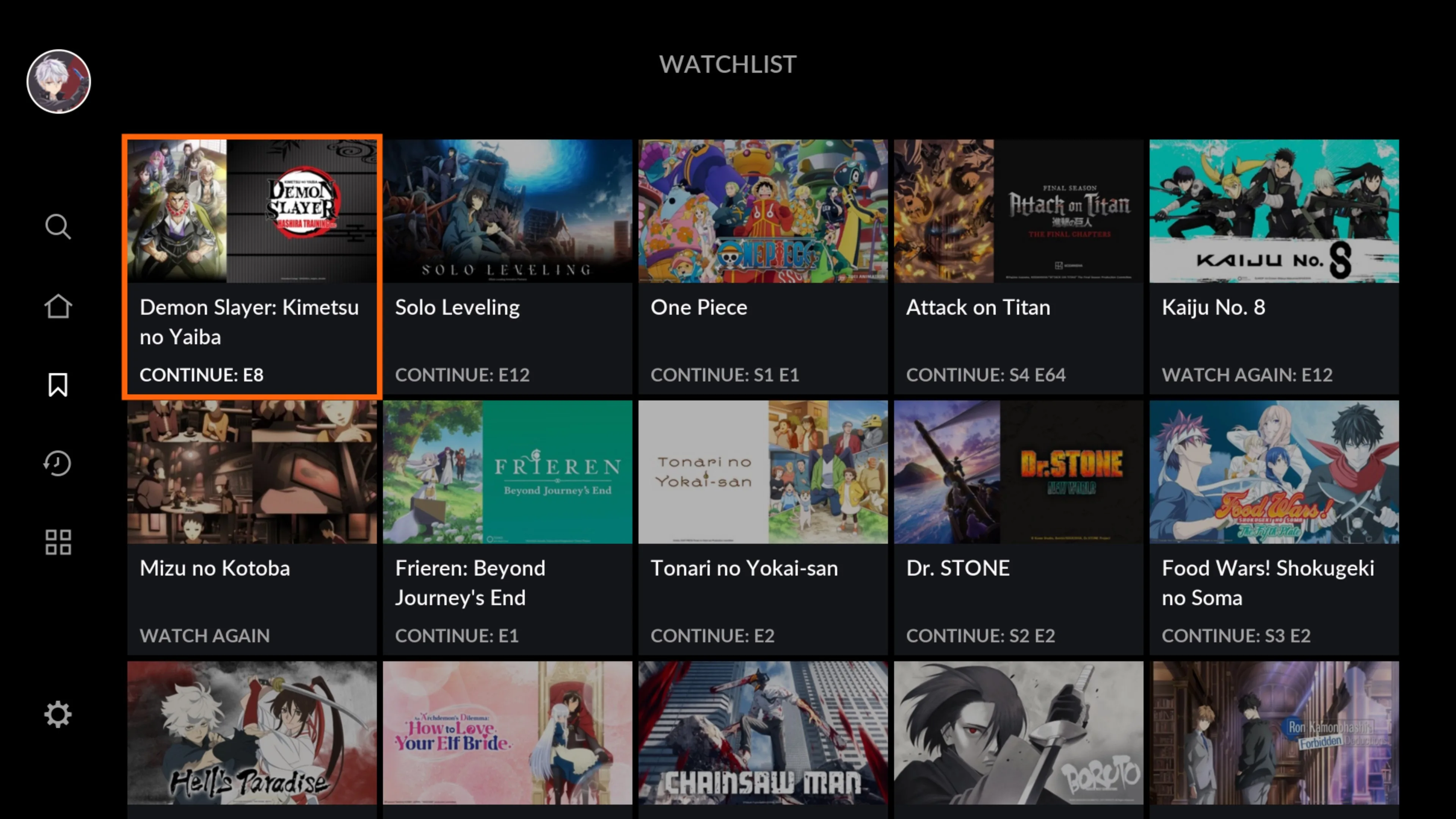 Crunchyroll screenshot 2