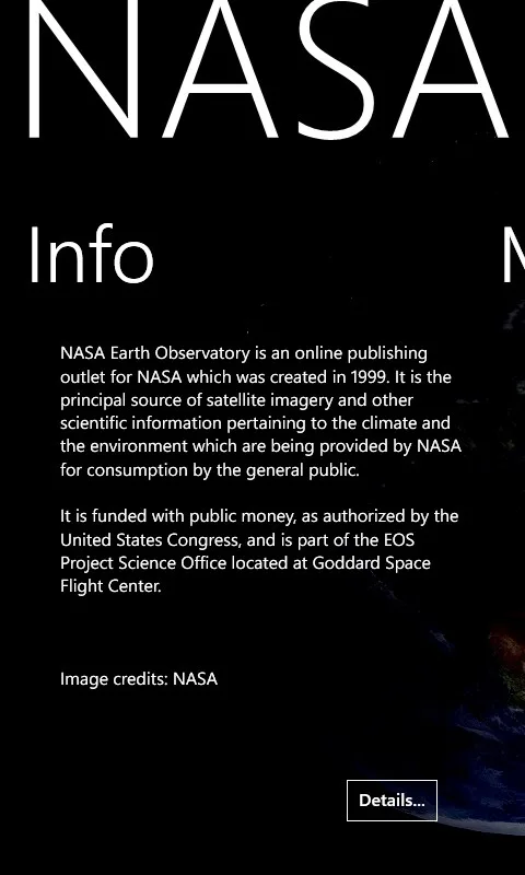 NASA Earth Observatory screenshot 1