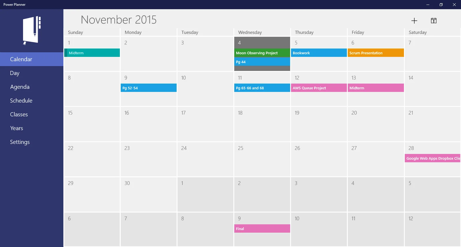 Power Planner screenshot 1