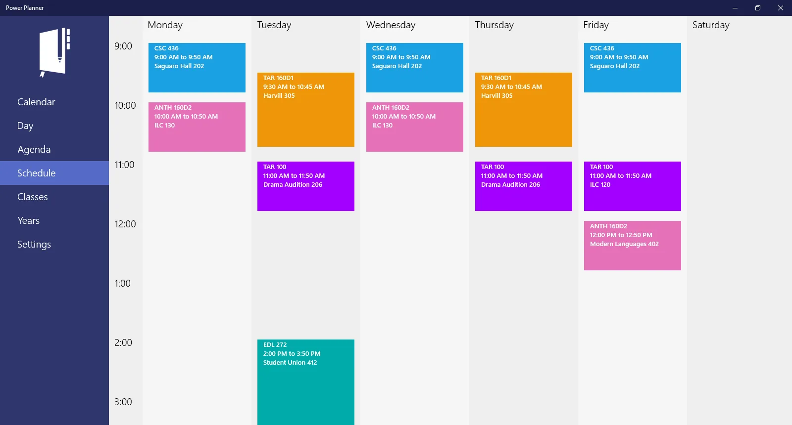 Power Planner screenshot 3