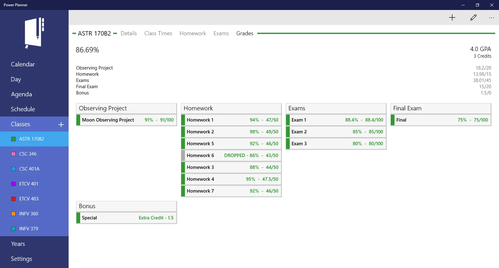 Power Planner screenshot 4