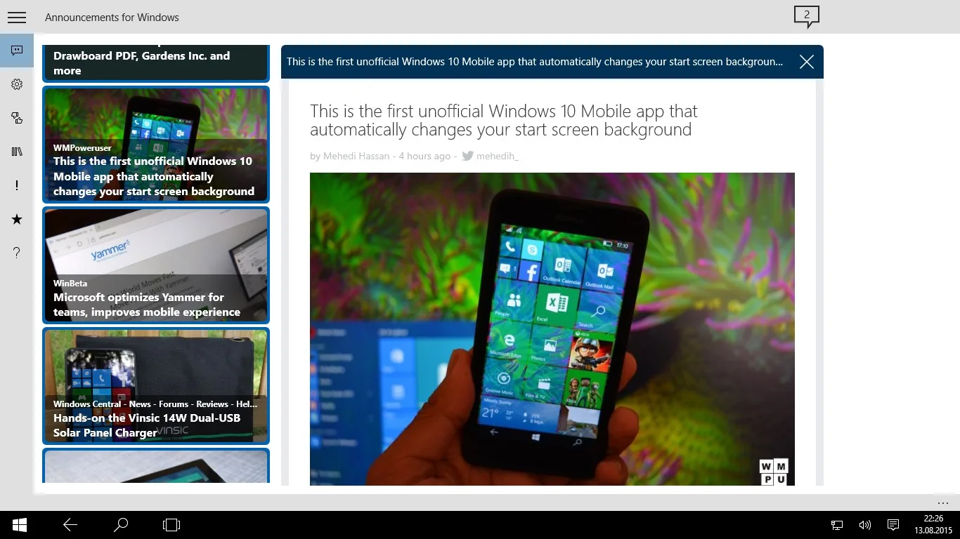 Announcements for Windows screenshot 3