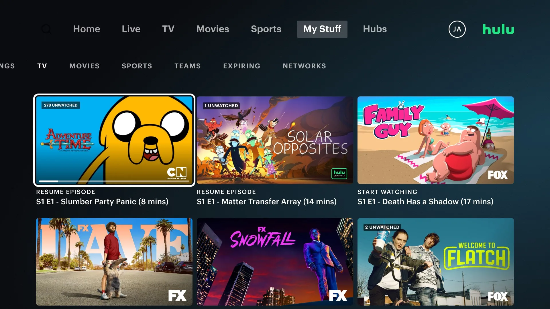 Hulu screenshot 3