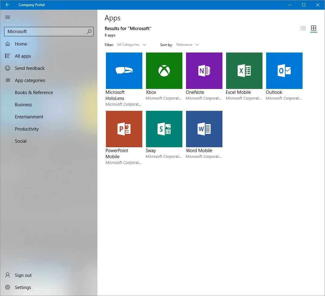 Portal de empresa screenshot 2