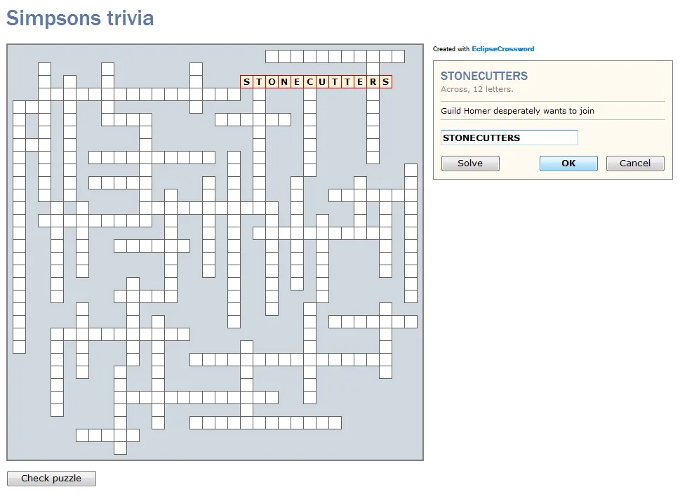 EclipseCrossword screenshot 3