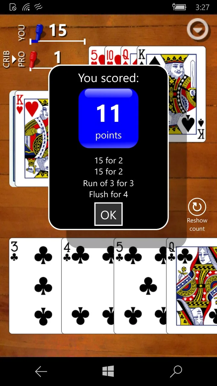 Cribbage Classic screenshot 2