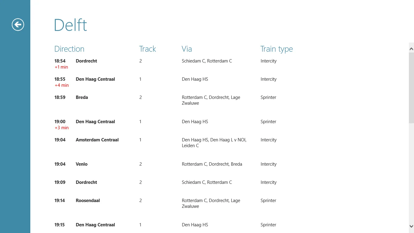 Trein screenshot 2