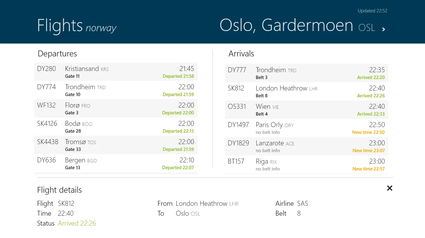 Flights Norway screenshot 2