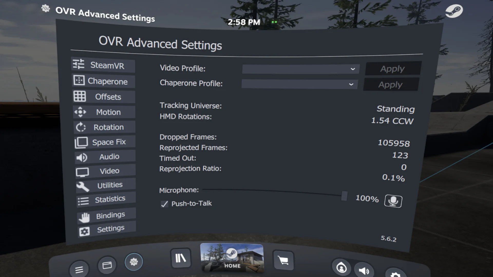 OVR Advanced Settings screenshot 1