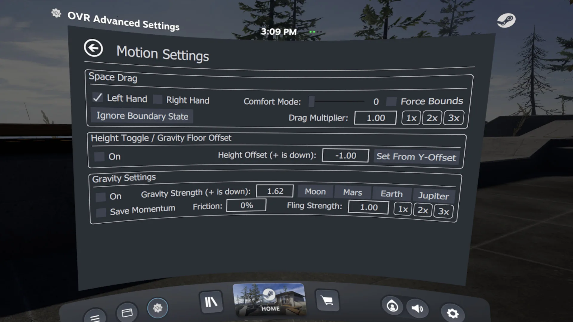 OVR Advanced Settings screenshot 2