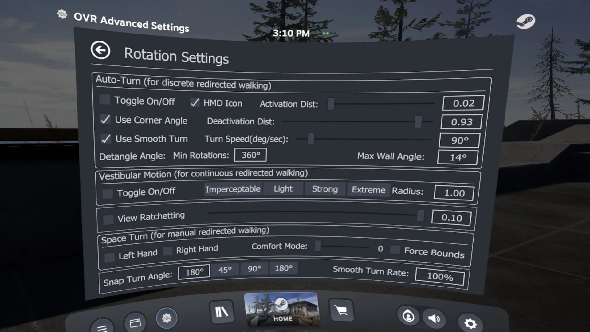 OVR Advanced Settings screenshot 3