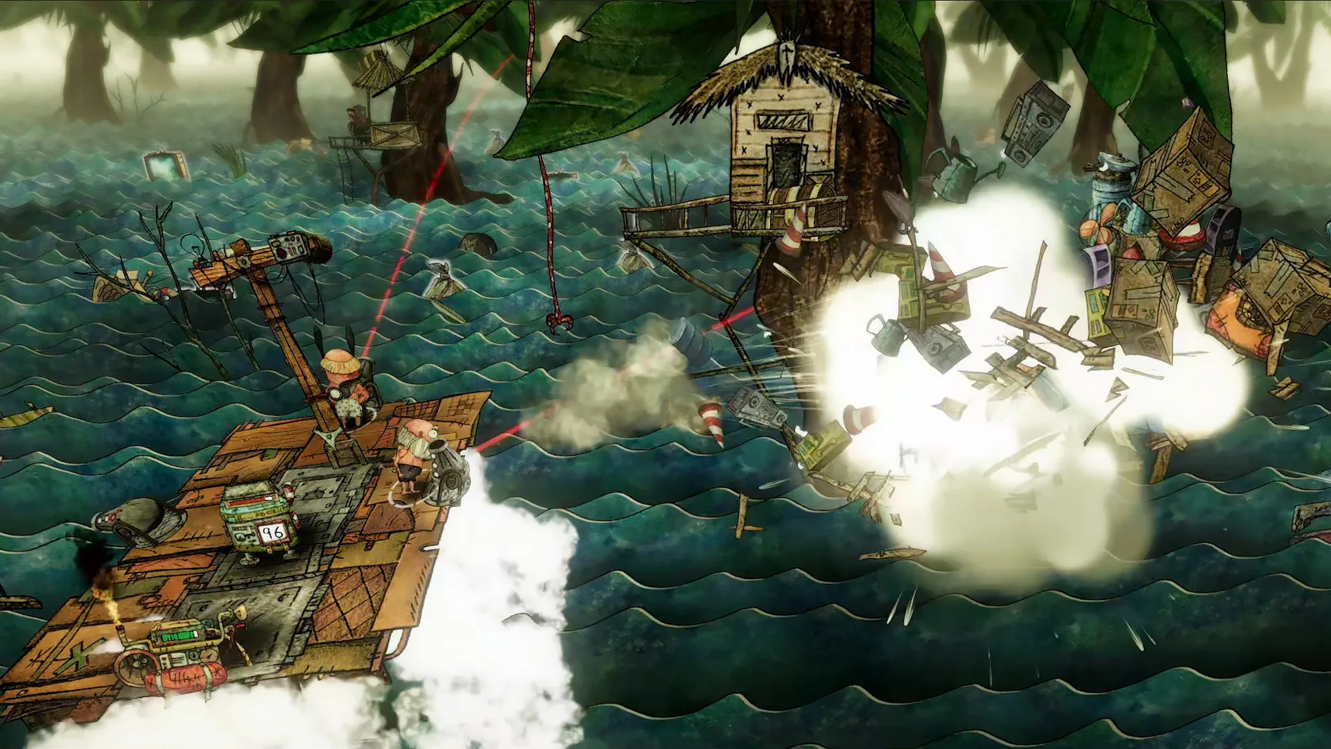 Trash Sailors: Co-Op Trash Raft Simulator screenshot 2
