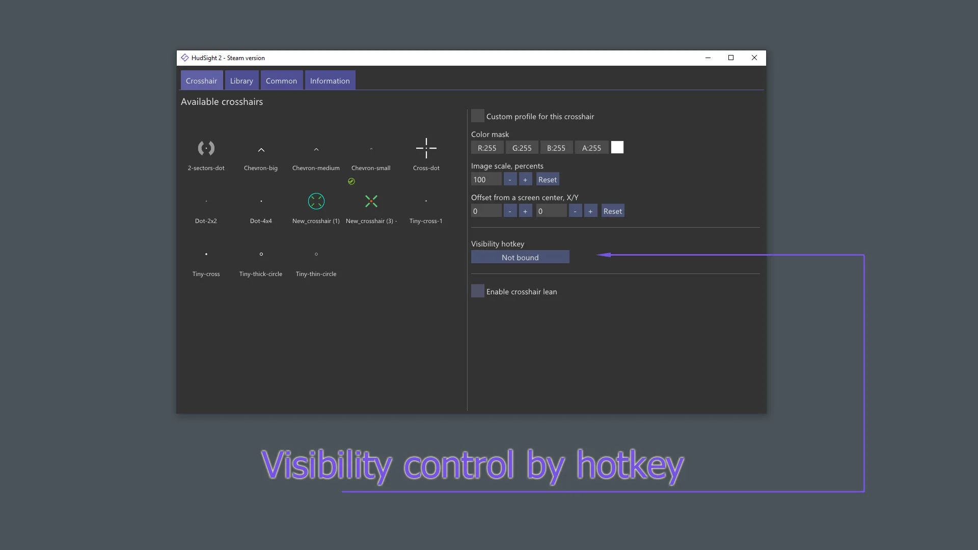 HudSight - crosshair overlay screenshot 2
