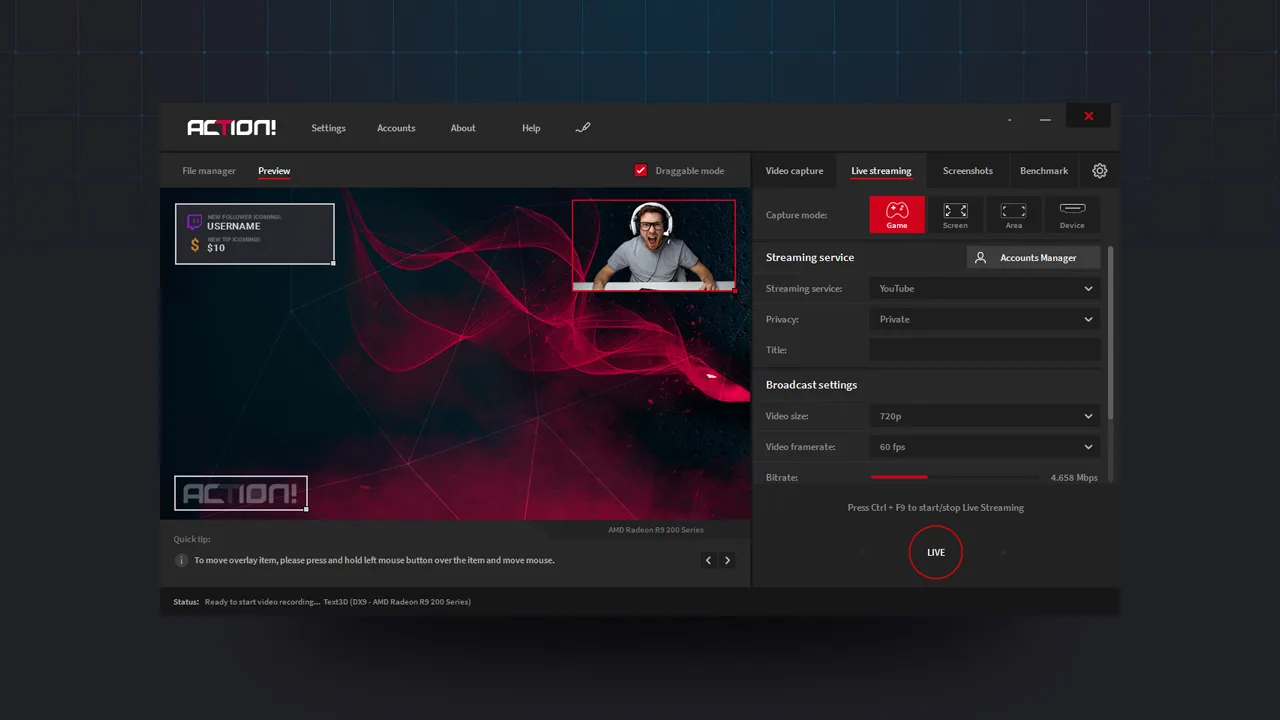 Action! - Gameplay Recording and Streaming screenshot 4