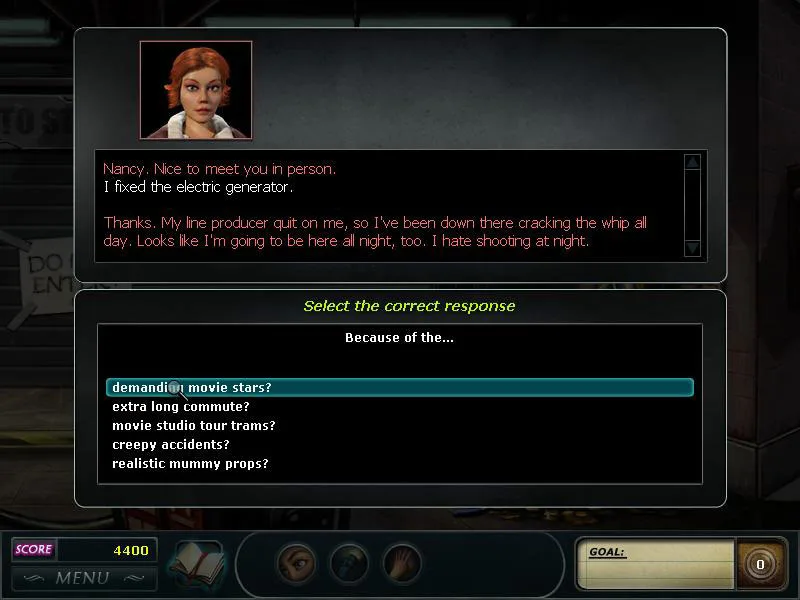 Nancy Drew® Dossier: Lights, Camera, Curses! screenshot 5