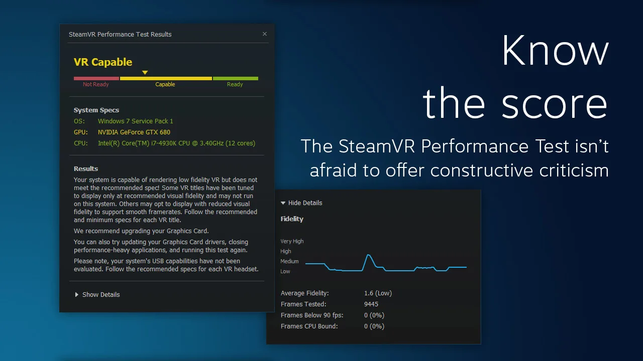SteamVR Performance Test screenshot 2