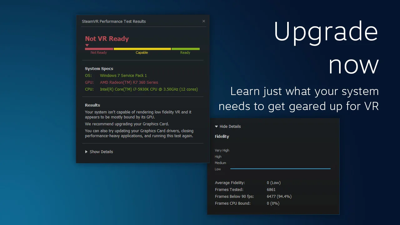 SteamVR Performance Test screenshot 3