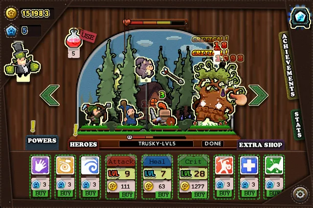 Tap Heroes screenshot 1
