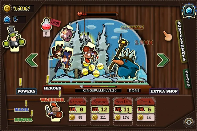 Tap Heroes screenshot 2