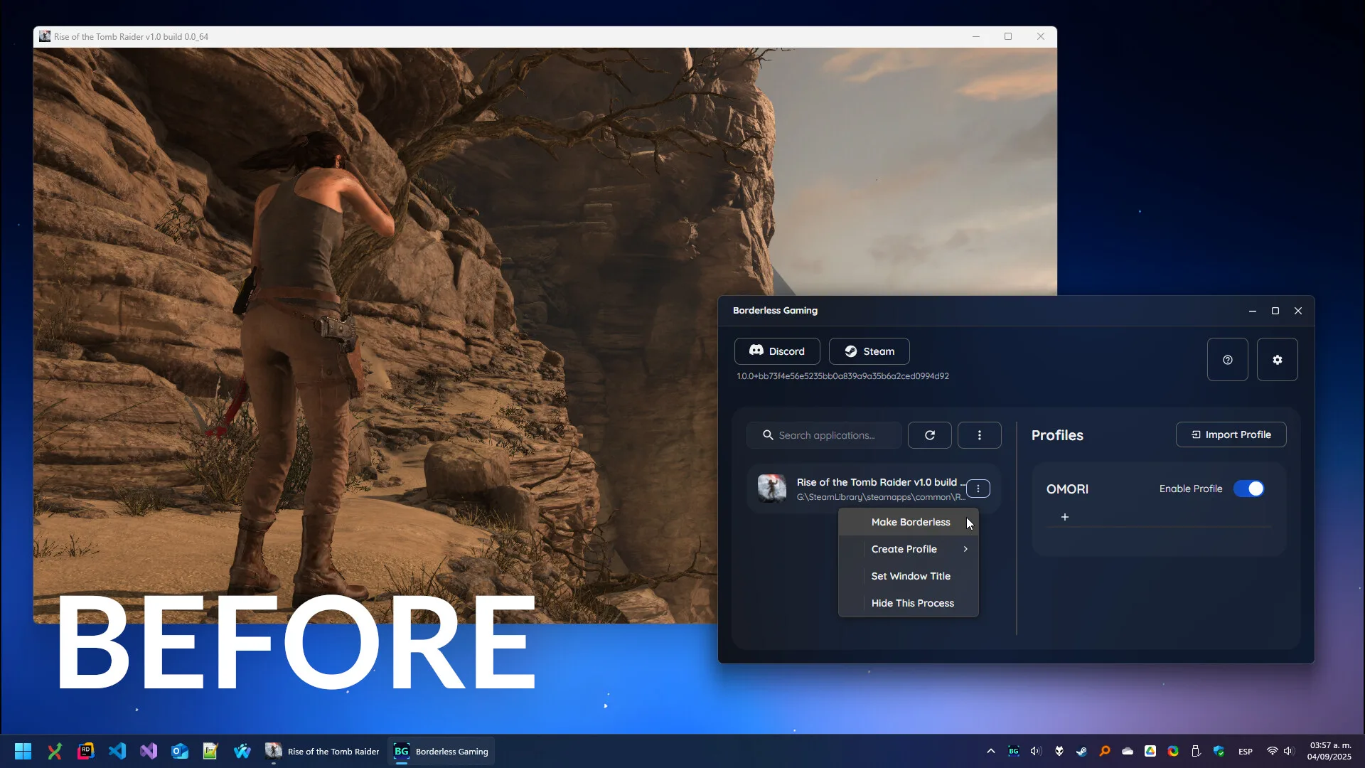 Borderless Gaming screenshot 1