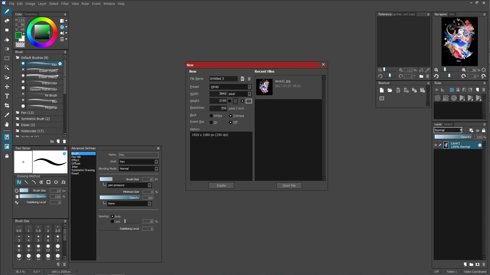 openCanvas 7 screenshot 2