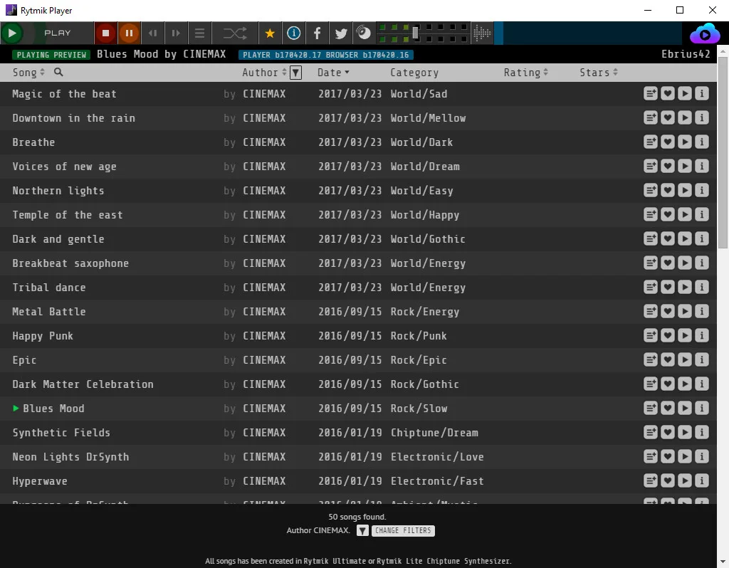 Rytmik Player screenshot 1