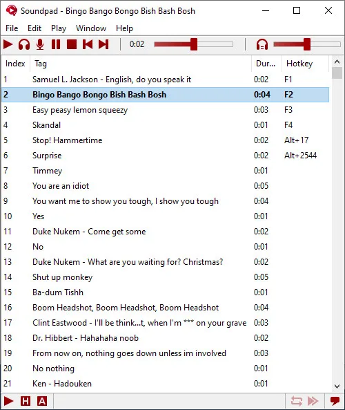 Soundpad screenshot 1