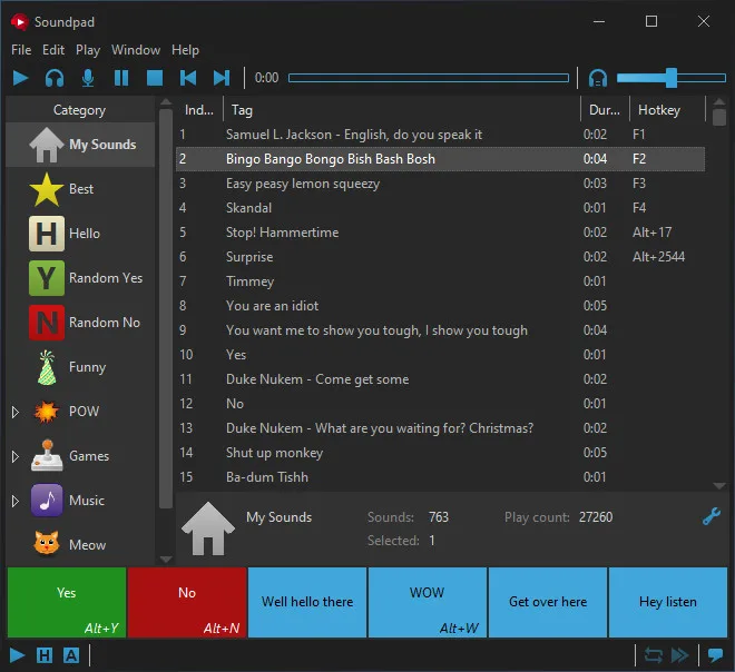 Soundpad screenshot 2