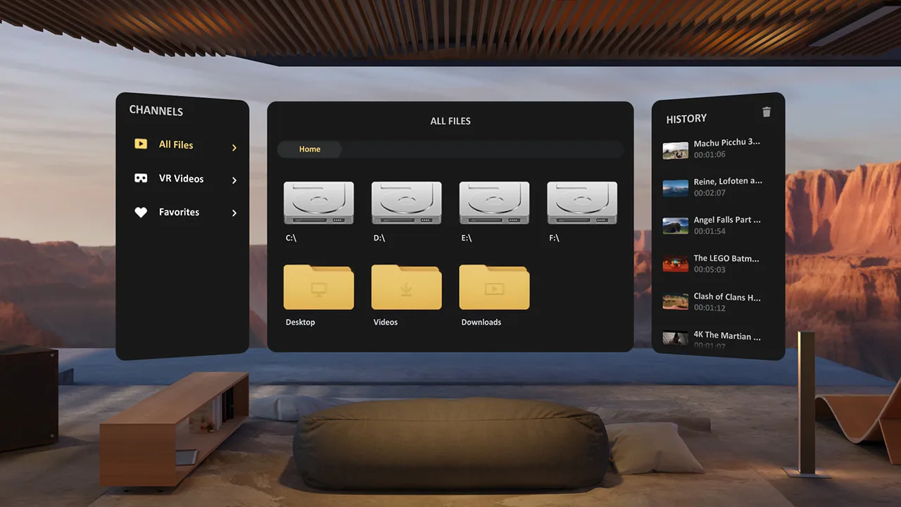 SKYBOX VR Video Player screenshot 1