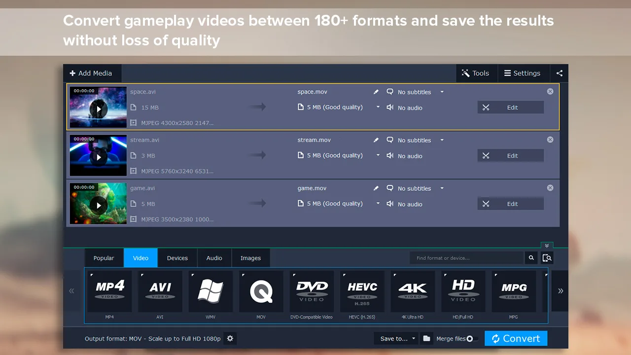 Movavi Video Suite 17 - Video Making Software - Video Editor, Video Converter, Screen Capture, and more screenshot 4